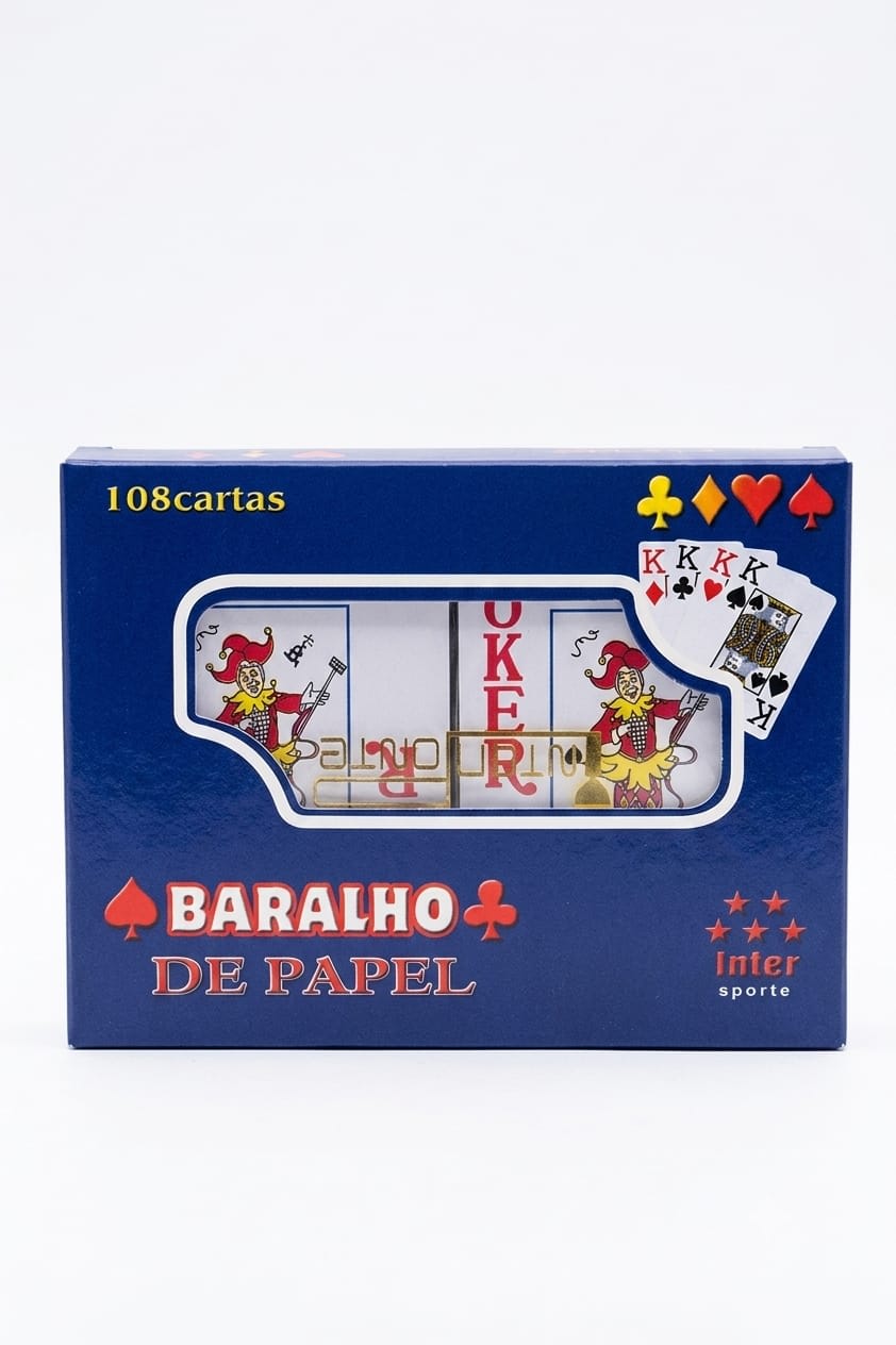 BARALHO DE PAPEL 108 CARTAS