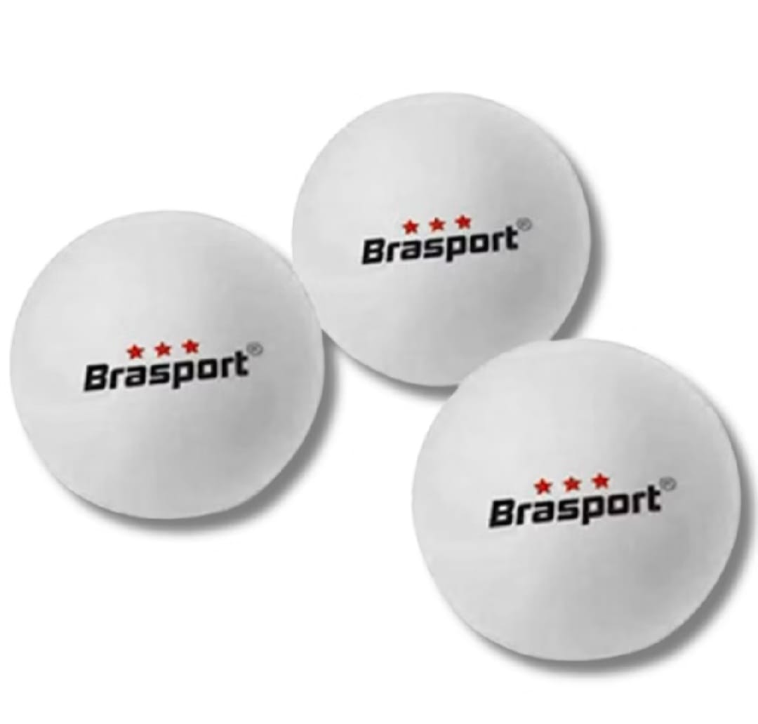 BOLAS PINGPONG BRASPORT 3 ESTRELAS, BRANCO,UND