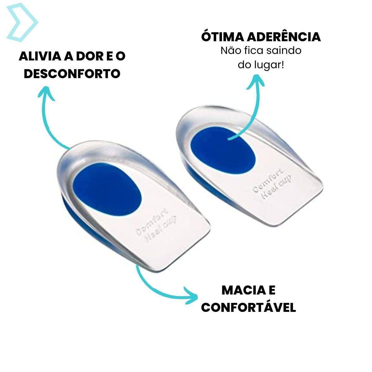 CALCANHEIRA EM GEL,PAR