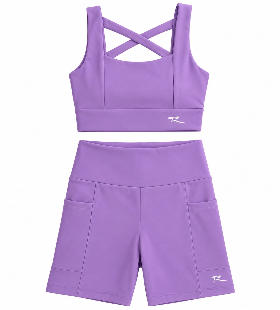 CONJUNTO TOP E SHORT EM POLIAMIDA RSPORT