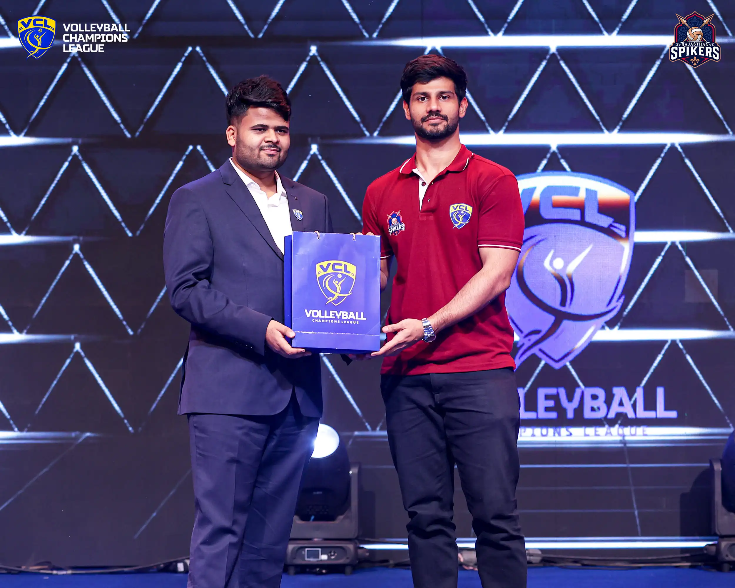 Rajasthan Spikers Award Moment