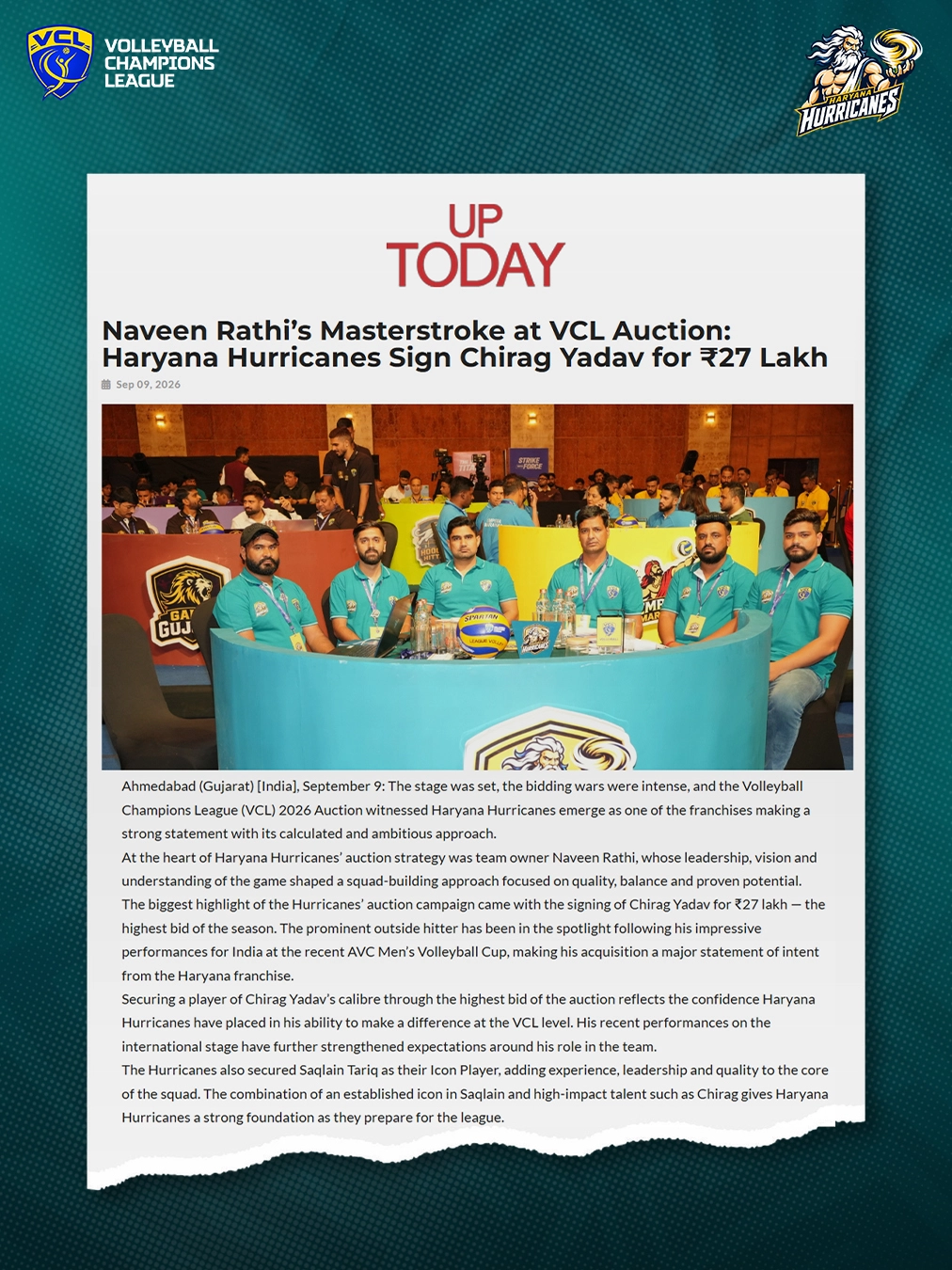 Naveen Rathi’s Masterstroke: Tactical Masterclass At VCL 2026 Auction