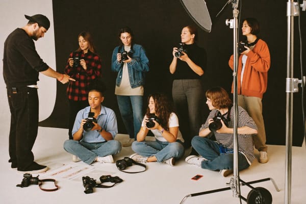 Photography class in session