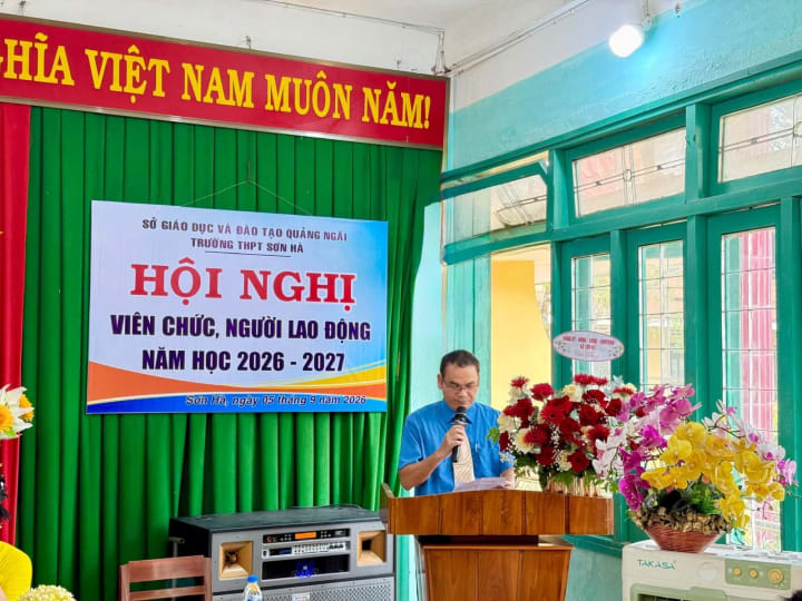 HỘI NGHỊ VIÊN CHỨC, NGƯỜI LAO ĐỘNG NĂM HỌC 2026–2027 – TRƯỜNG THPT SƠN HÀ