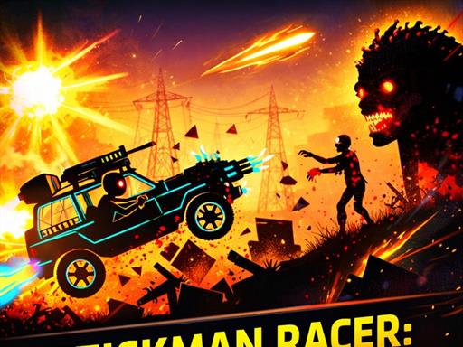 Stickman Racer Survival Zombie - Free Browser Game