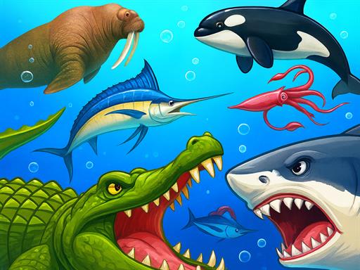 Sea Animal Battle Simulator