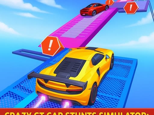 Crazy GT Car Stunts Simulator Ramp Car Stunts
