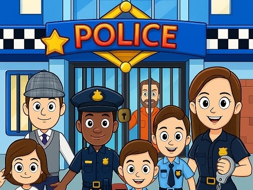 My Town Police Games For Kids