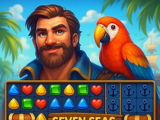 Seven Seas Jewels Match 3 Puzzle