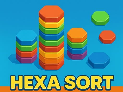 Hexa Sort 3D Puzzle - Free Browser Game