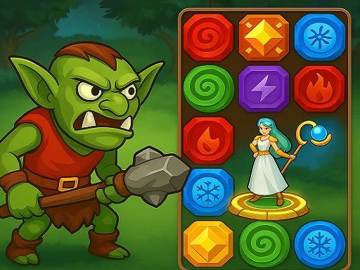 Mystic Quest Match 3 RPG - Free Browser Game