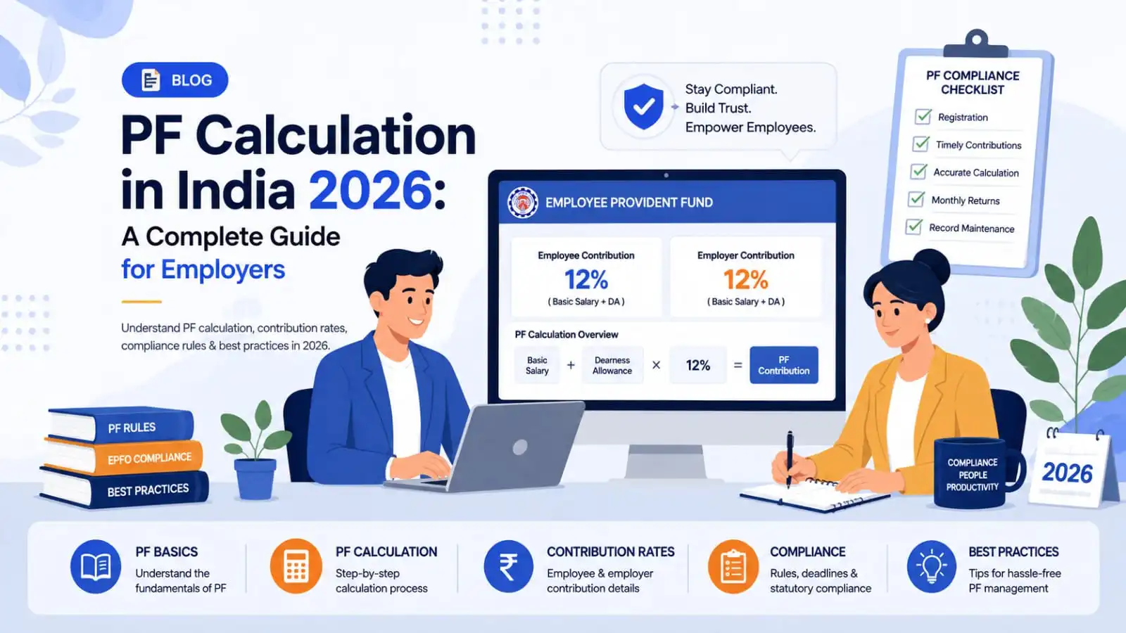 PF Calculation in India 2026: A Complete Guide for Employers