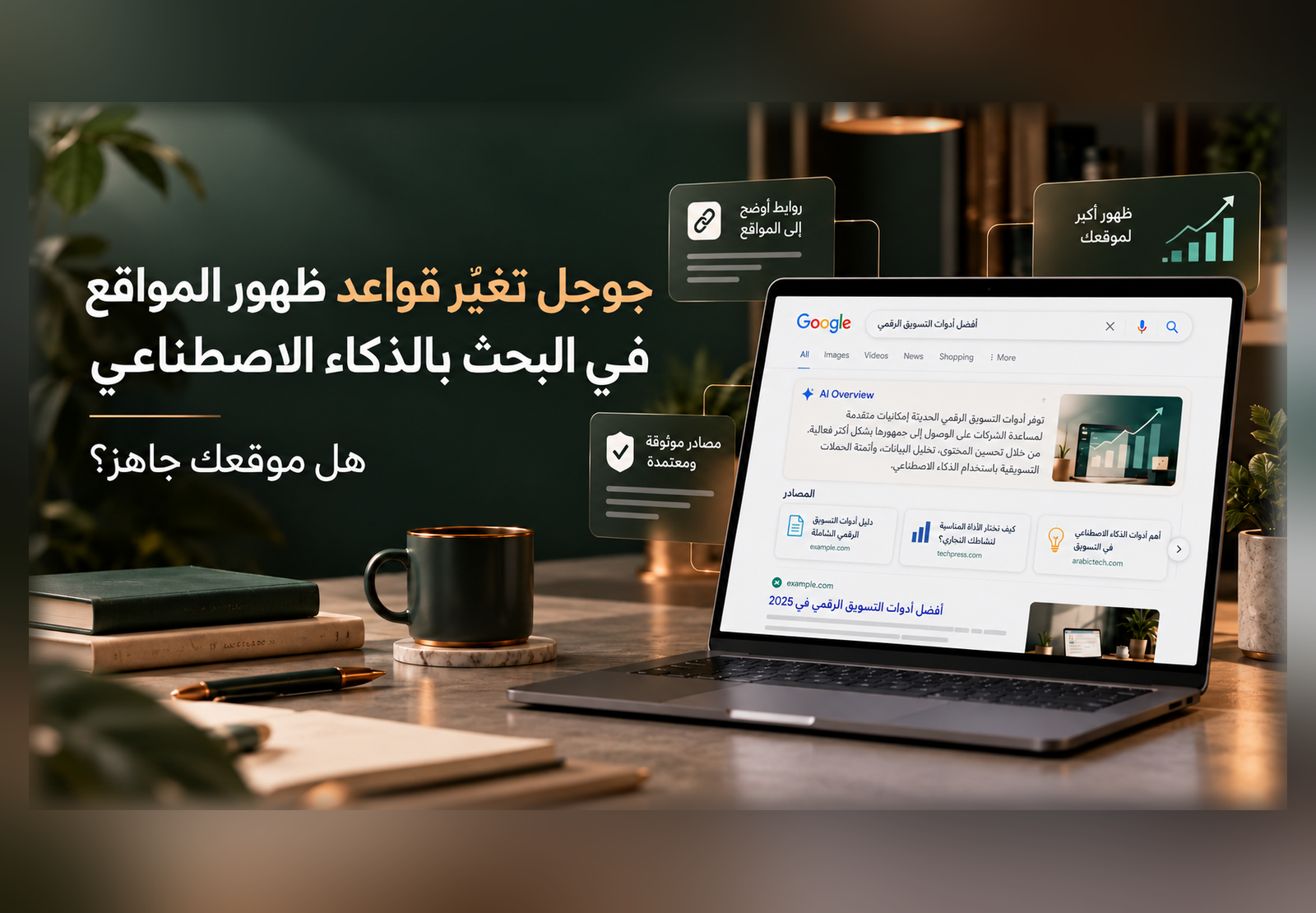 جوجل تغيّر قواعد ظهور المواقع في البحث بالذكاء الاصطناعي.. هل موقعك جاهز؟