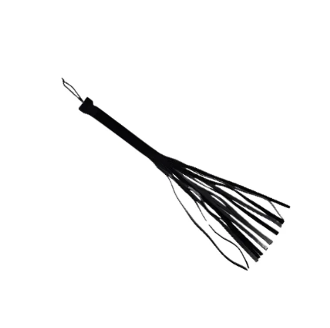 CHICOTE EM CAMURÇA PRETO - 40 CM