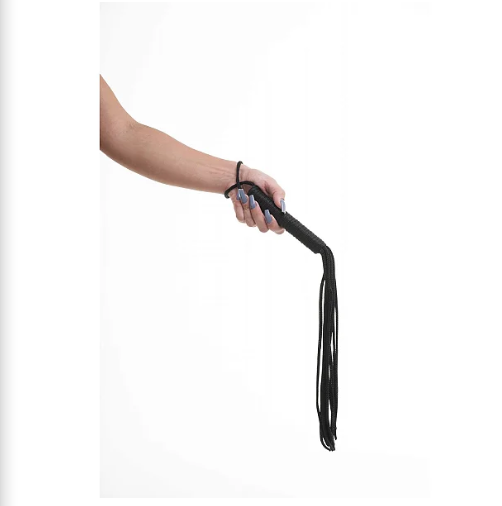 CHICOTE EM CORDAS PRETO - 50 CM