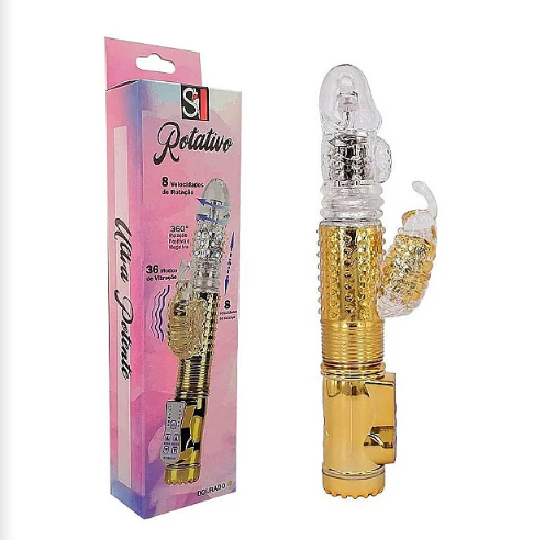VIBRADOR VAI E VEM BORBOLETA ROXO