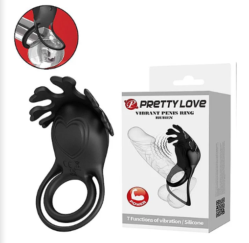 ANEL PENIANO DUPLO COM VIBRADOR - RUBEN