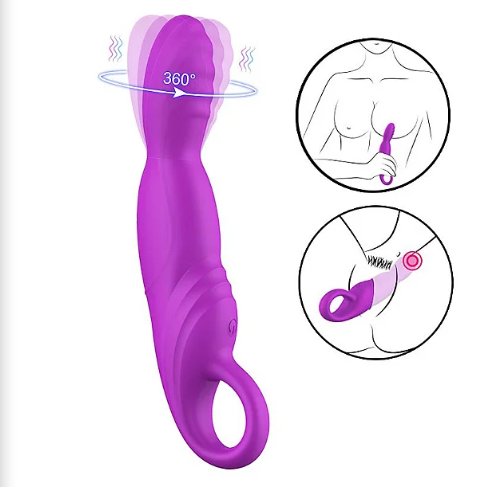 VIBRADOR DE PONTO G COM ROTAÇÃO - MANNY - SI