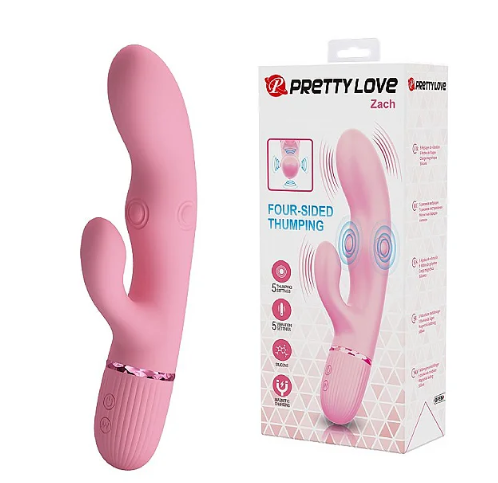 VIBRADOR DE PONTO G E CLITÓRIS COM 4 TAPPING - ZACH