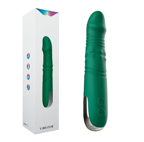 VIBRADOR DE PONTO G COM VAI E VEM E ROTAÇÃO DE ESFERAS