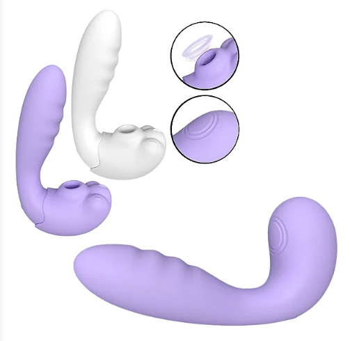 VIBRADOR DE PONTO G E CLITÓRIS COM PULSAÇÃO / TAPPING - KITTY