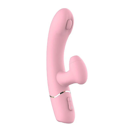 VIBRADOR DE PONTO G E CLITÓRIS COM PULSAÇÃO / DEDILHAR - DIXIE