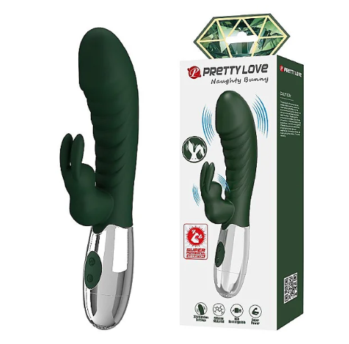 VIBRADOR DE PONTO G E CLITÓRIS COM 30 VIBRAÇÕES - NAUGHTY BUNNY