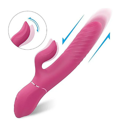 VIBRADOR DE PONTO G E CLITÓRIS COM VAI E VEM / IMPULSO - LIGHTERS