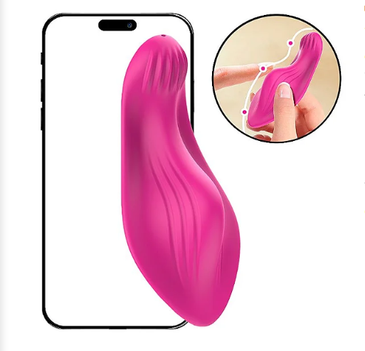 VIBRADOR DE CALCINHA VIA APP À LONGA DISTÂNCIA - 8,4 X 4,2 CM