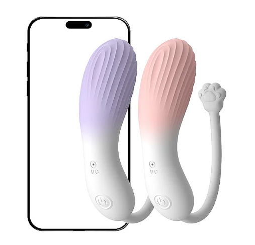 VIBRADOR BULLET VIA APP À LONGA DISTÂNCIA - PATINHA DE GATO - 8,2 X 3,2 CM