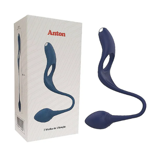 ANEL PENIANO COM ESTIMULADOR DE CLITÓRIS E PLUG ANAL - ANTOM