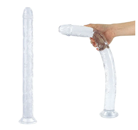 PÊNIS REALÍSTICO EM SILICONE COM VENTOSA - 45,0X4,5 CM