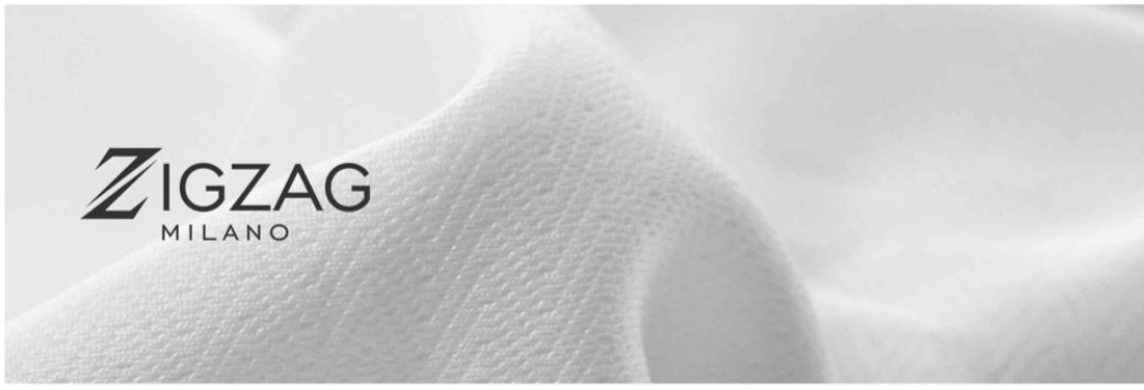 Zigzag Milano fabric swatch
