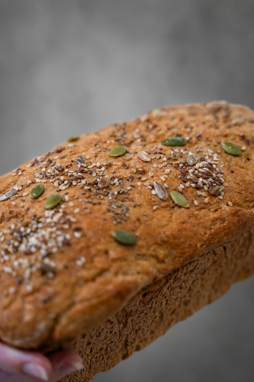 ¡Pan integral con semillas!