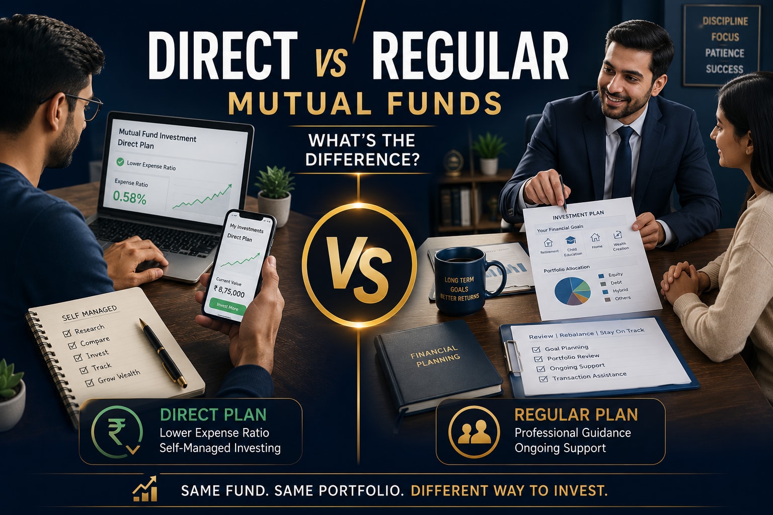 Direct vs Regular Mutual Funds: What's the Difference?