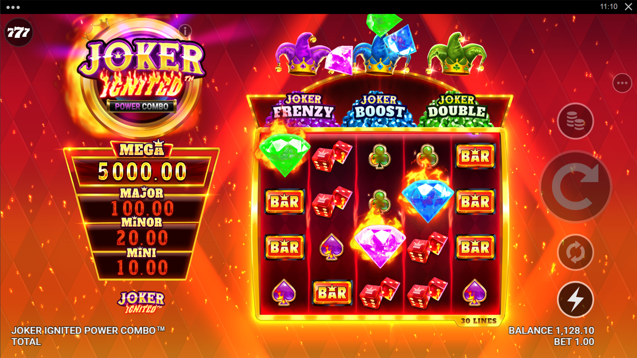 Joker Boost Joker Double en Joker Frenzy samen geactiveerd