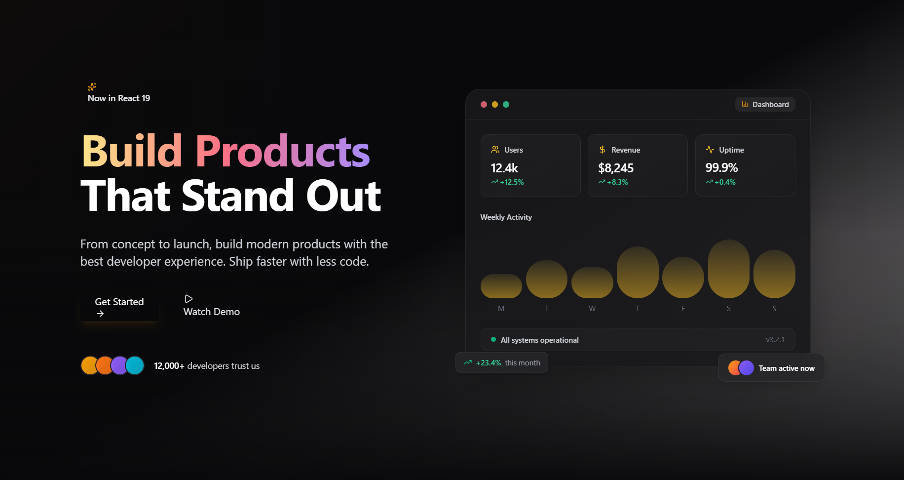 Free Hero Premium Animated React Hero Section for Modern SaaS & Startup Websites React component built with Tailwind CSS