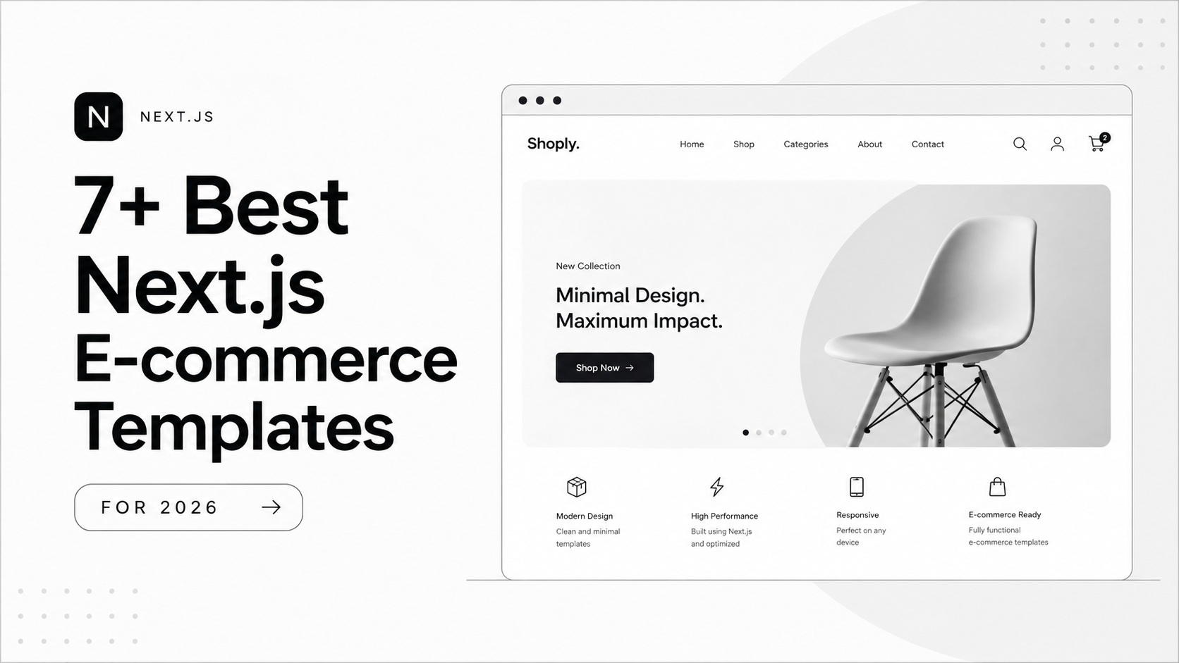 7 Best Next.js Ecommerce Templates for 2026 (Free & Premium)