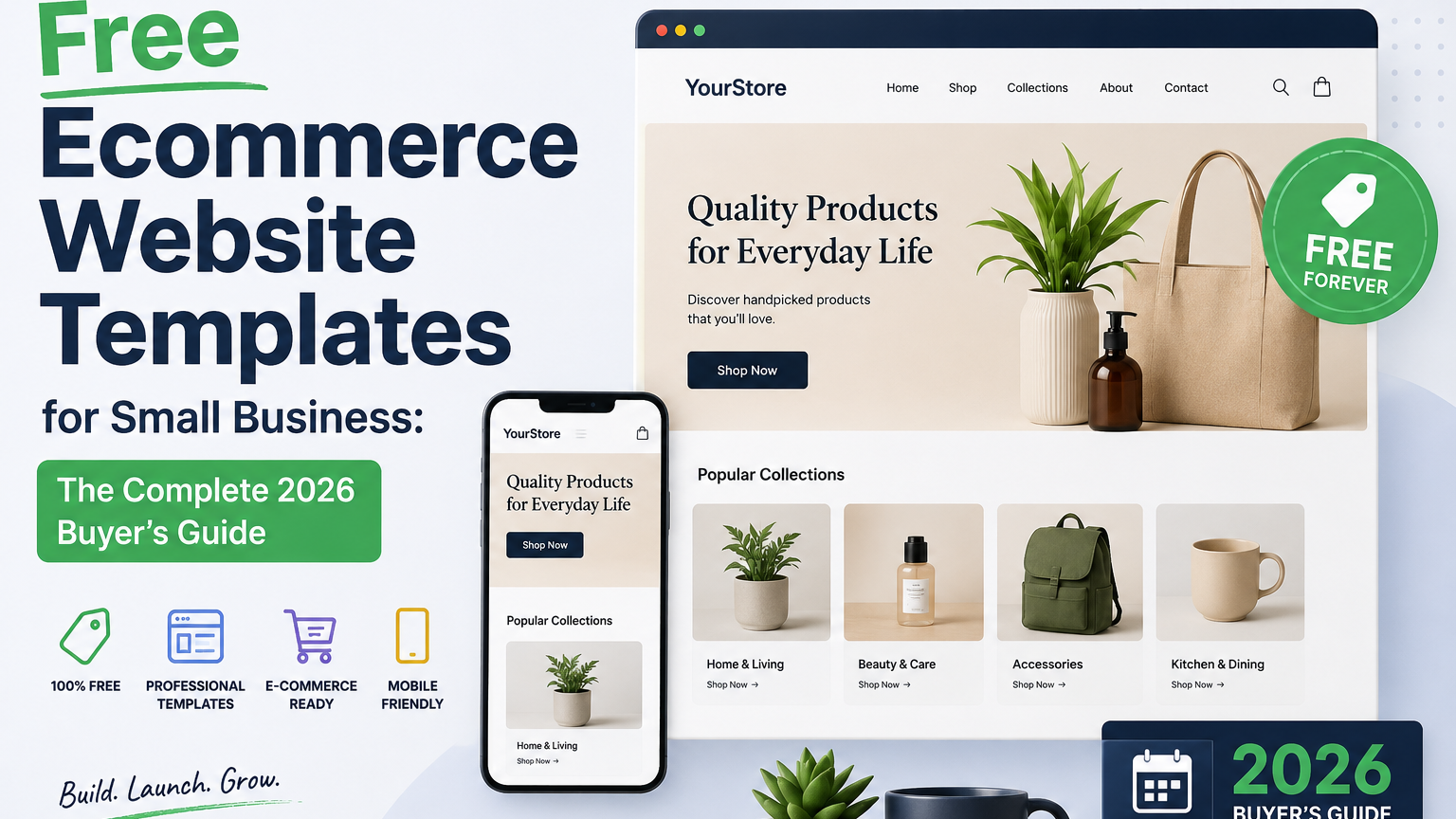 Free Ecommerce Website Templates for Small Business: The Complete 2026 Buyer's Guide