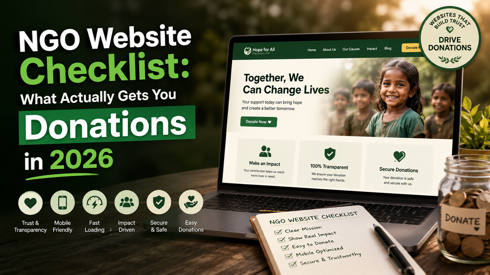 NGO Website Checklist: What Actually Gets You Donations in 2026