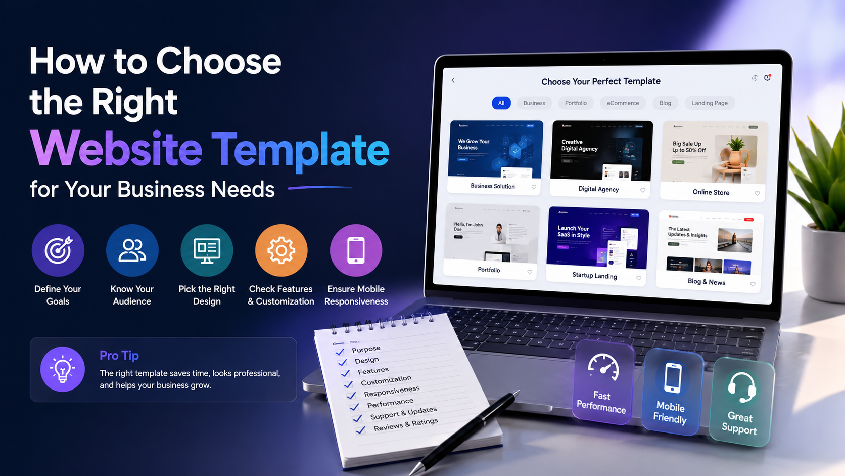 How to Choose the Right Website Template for Your Business Needs
