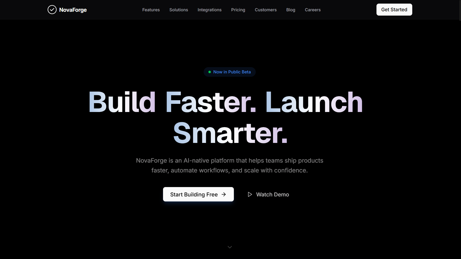 NovaForge – Premium Next.js SaaS & AI Startup Website Template