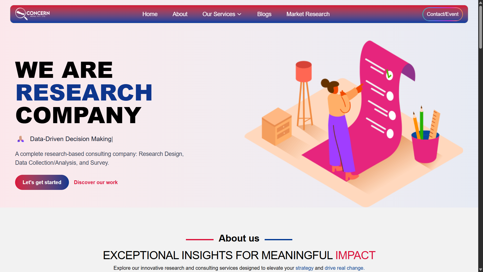 Concern Nepal NGO Website Template