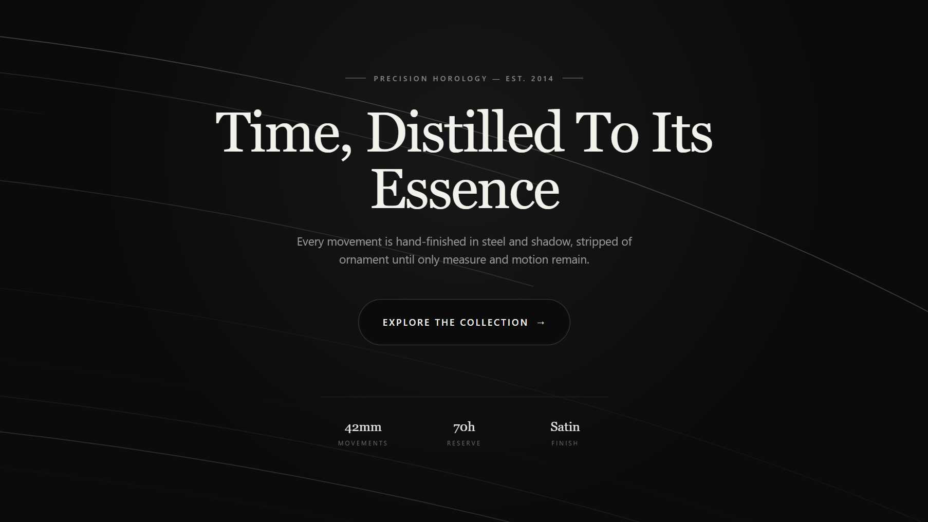 Free Hero Time, Distilled to Its Essence React component built with Tailwind CSS