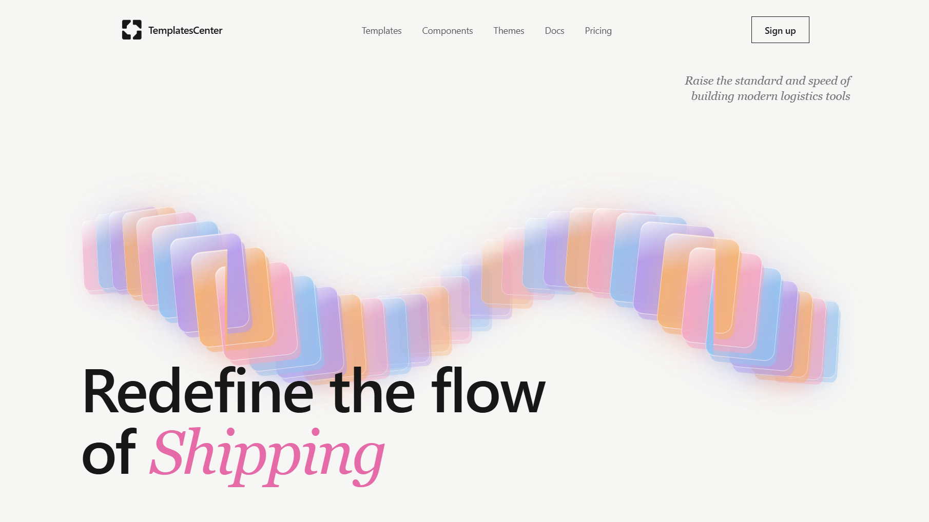 Free Hero Animated 3D Ribbon Hero Section — React & Framer Motion Component React component built with Tailwind CSS