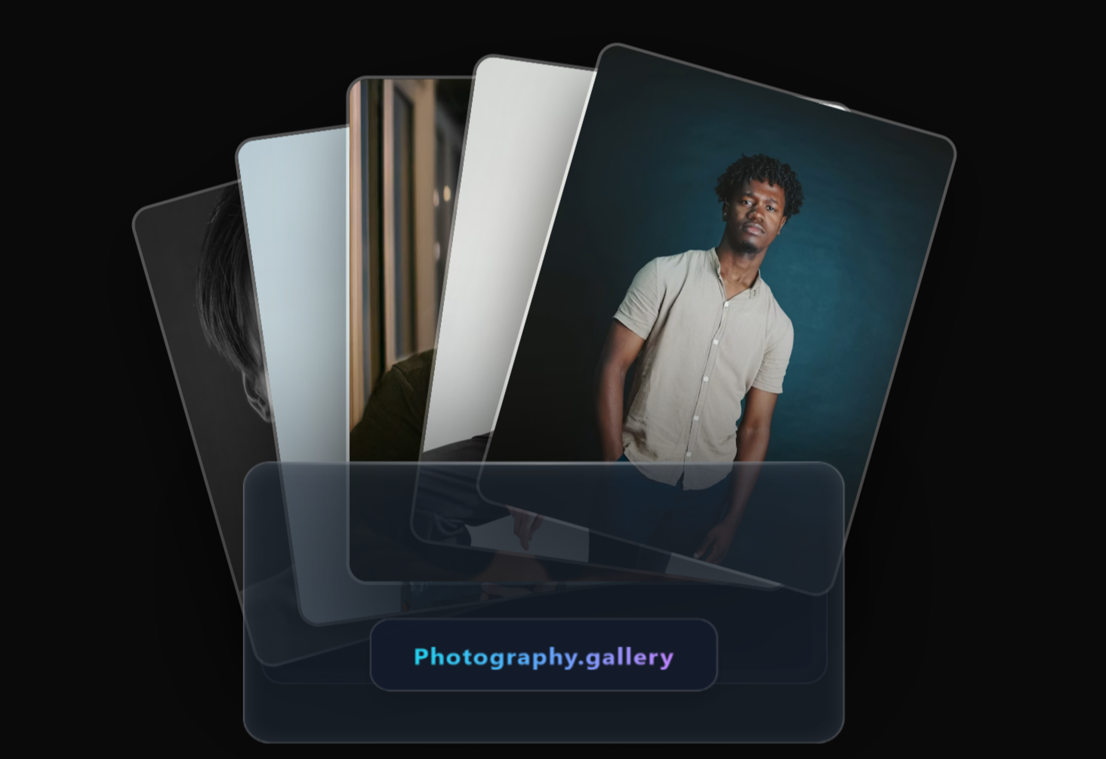 Premium Gallery Interactive Folder Gallery - Animated Photo Stack Component React component built with Tailwind CSS