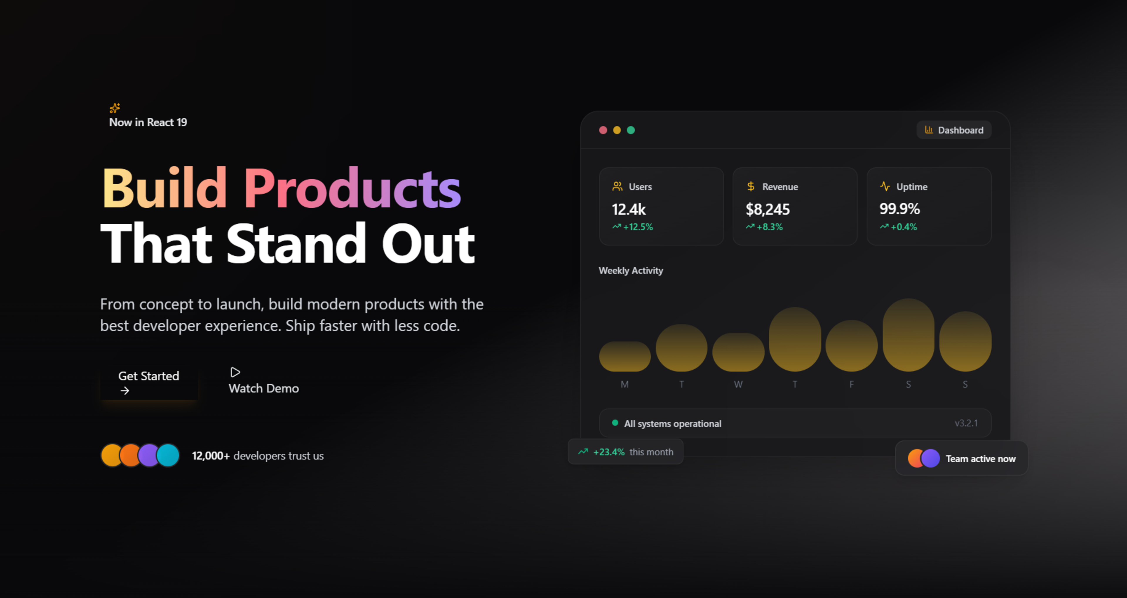 Free Hero Premium Animated React Hero Section for Modern SaaS & Startup Websites React component built with Tailwind CSS