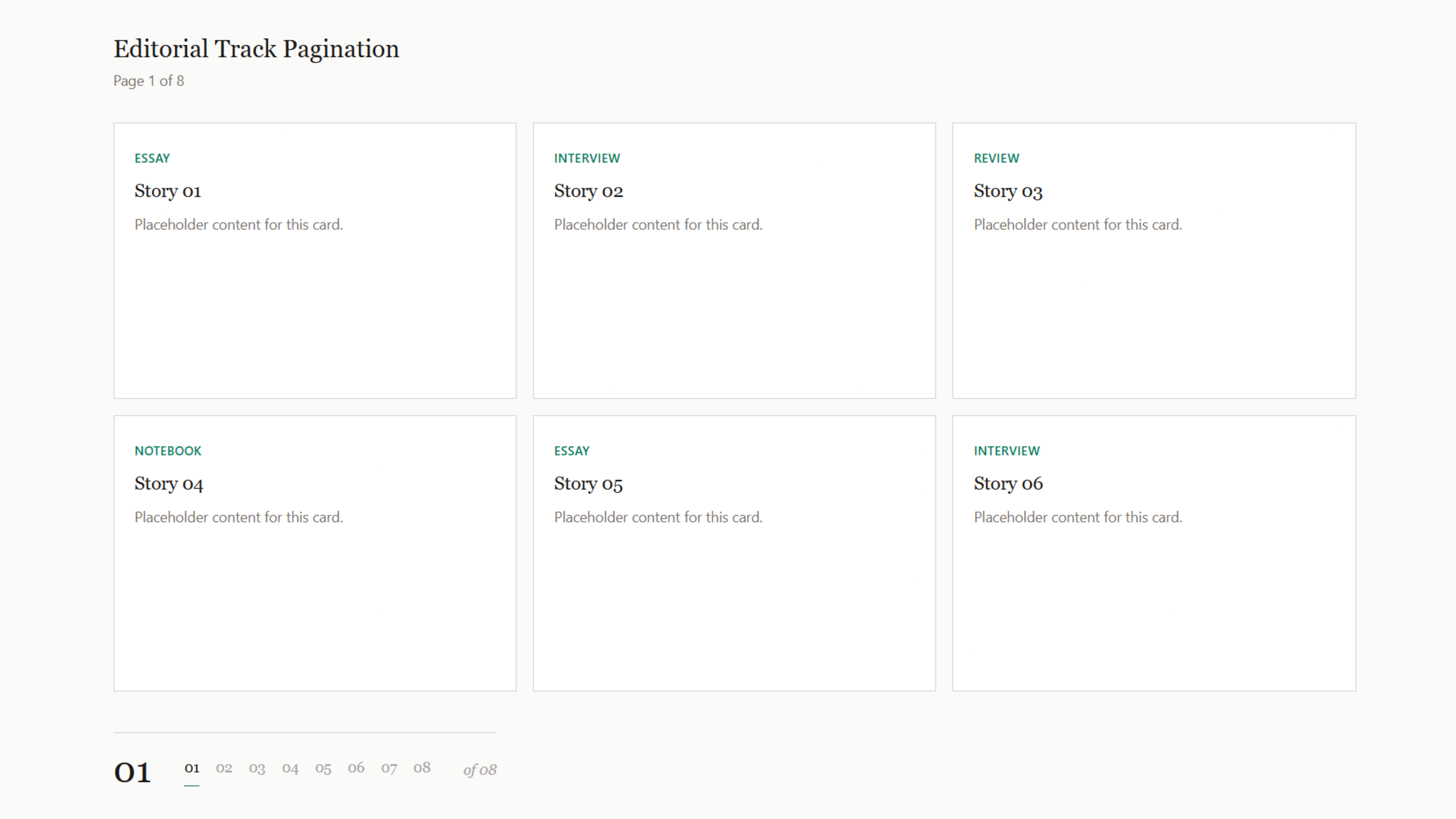Free Pagination Editorial Track React Pagination Component React component built with Tailwind CSS