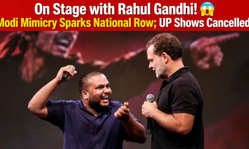 Political Firestorm Over Modi Mimicry at Rahul Gandhi’s ‘Chhatron Ki Goonj’ in Indore; Comedian Pulkit Mani Cancels Shows Citing Threats