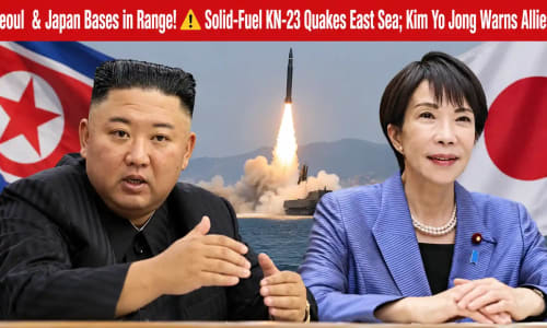 North Korea Fires Dual Solid-Fuel Ballistic Missiles from Wonsan into East Sea; 600-Km Trajectory Signals Direct Retaliation to Allied ‘Pacific Vanguard’ Drills